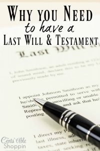 why you need a last will & testament